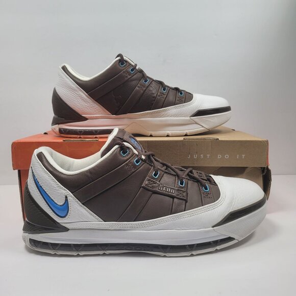 Nike Zoom Lebron II Low Men's 2006 Br/Wh Basketball Shoes 314010-143 US Size 12